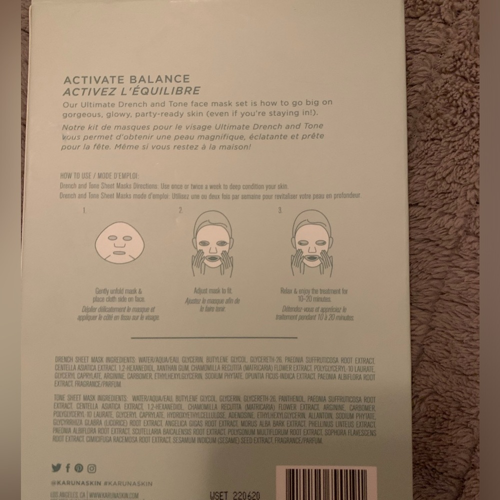 Karuna Drench and Tone Masks - Picture 2 of 2